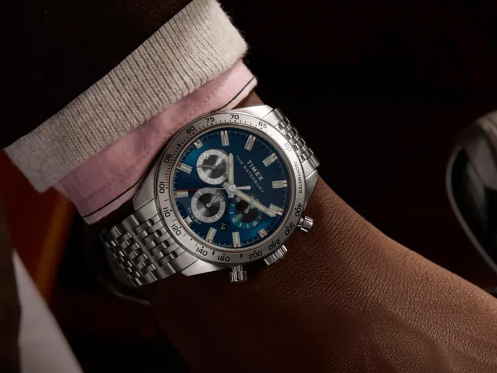 Reloj de Cuarzo Timex Waterbury Traditional, Azul, 41 mm, Cronógrafo, TW2Y18500