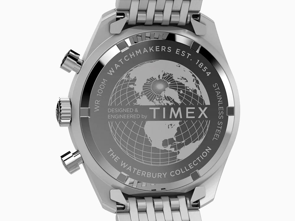 Reloj de Cuarzo Timex Waterbury Traditional, Plata, 41 mm, Cronógrafo, TW2Y18700