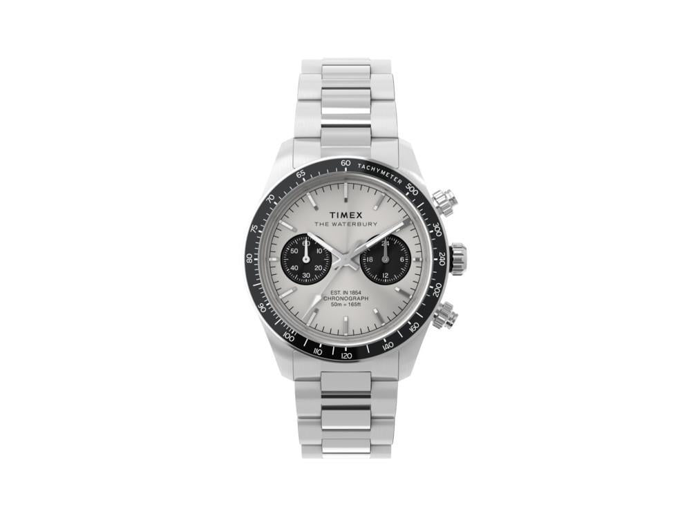 Reloj de Cuarzo Timex The Waterbury, Plata, 39 mm, Cronógrafo, TW2Y19200