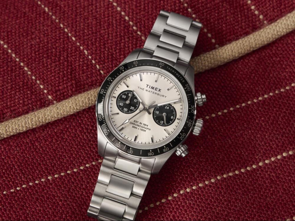 Reloj de Cuarzo Timex The Waterbury, Plata, 39 mm, Cronógrafo, TW2Y19200