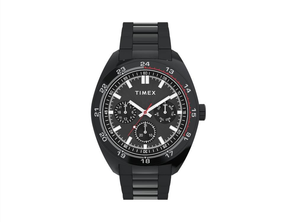 Reloj de Cuarzo Timex Weston, Acero reciclado, Negro, 45 mm, TW2Y22800