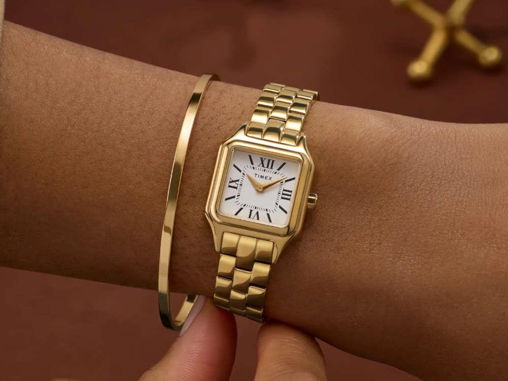 Reloj de Cuarzo Timex Legacy Addison, PVD Oro, Blanco, TW2Y23700