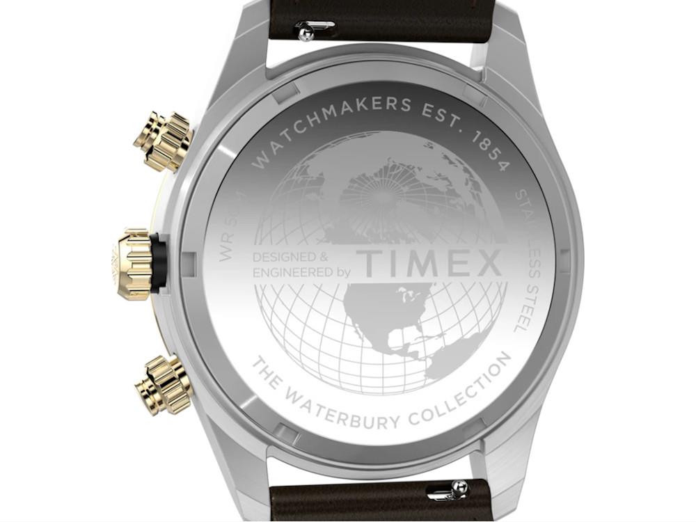 Reloj de Cuarzo Timex The Waterbury Heritage, Negro, Cronógrafo, TW2Y24100