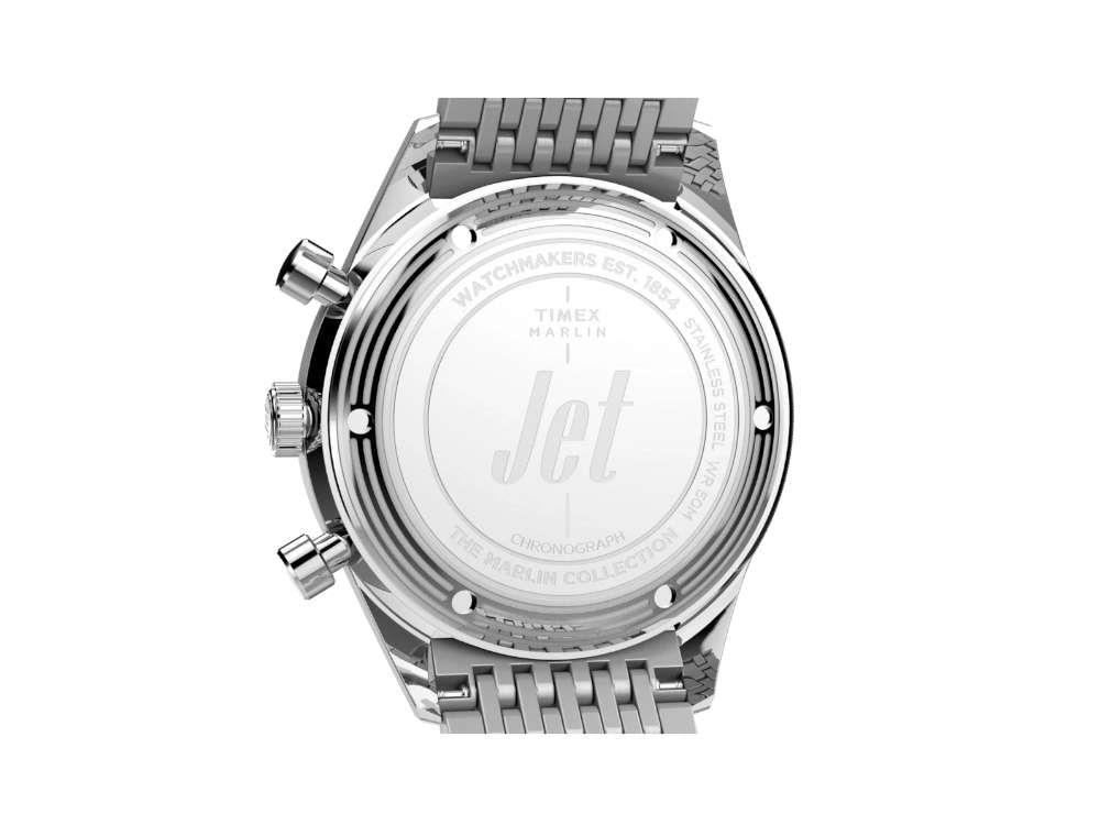 Reloj de Cuarzo Timex Marlin Jet, Plata, 40 mm, Cronógrafo, TW2Y24600