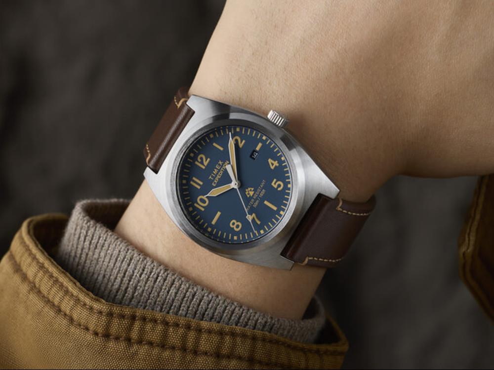 Reloj de Cuarzo Timex Expedition Capstone, Latón, Azul, 39 mm, TW2Y30600