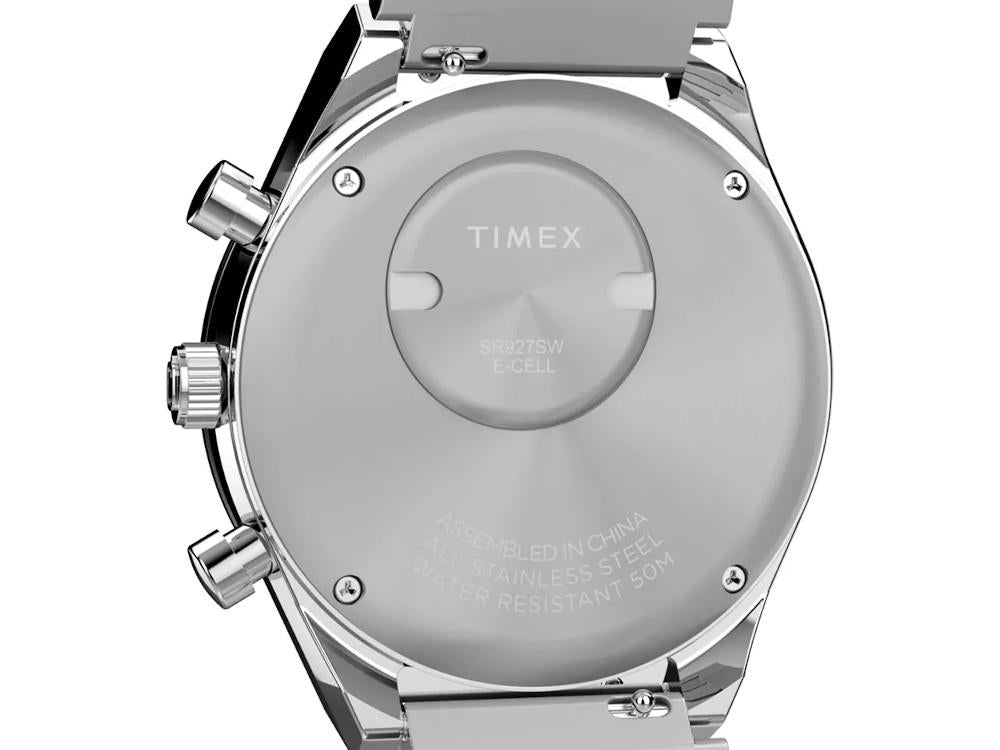Reloj de Cuarzo Timex Q Chrono, Blanco, 40 mm, Cronógrafo, TW2Y36200