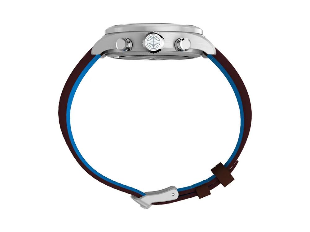 Reloj de Cuarzo Timex The Waterbury Pan Am, Plata, 41 mm, Cronógrafo, TW2Y38700