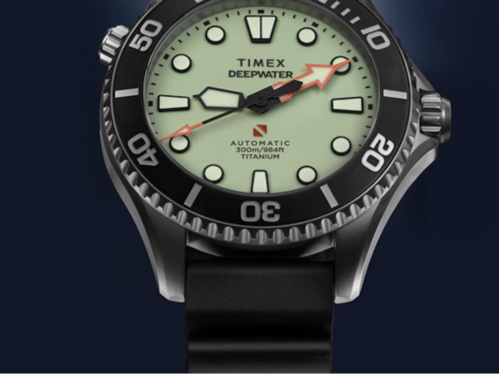 Reloj Automático Timex DeepWater Meridian 300 HEV, Titanio, 44 mm, TW2Y48300
