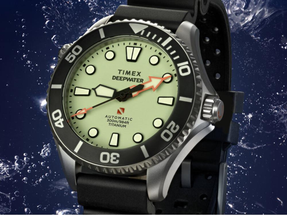 Reloj Automático Timex DeepWater Meridian 300 HEV, Titanio, 44 mm, TW2Y48300