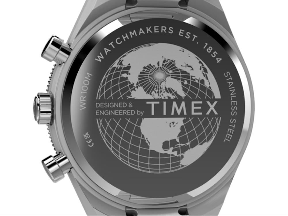 Reloj de Cuarzo Timex Q Timex Continental, Azul, 40 mm, Cronógrafo, TW2Y55900