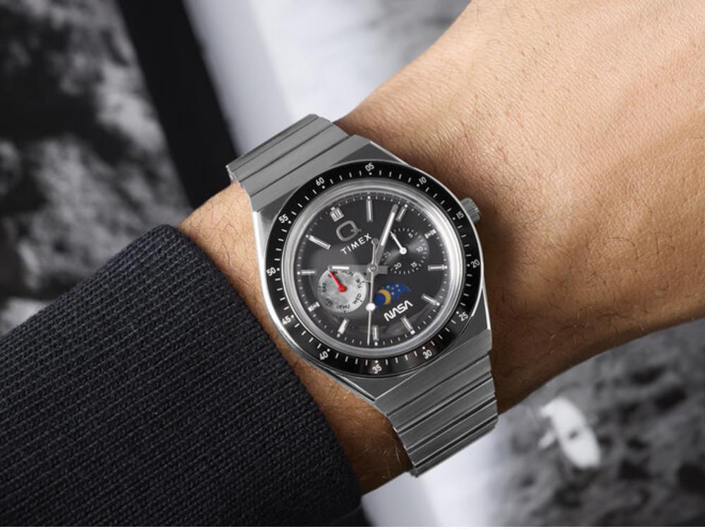 Reloj de Cuarzo Timex x NASA Q Timex, Negro, 40 mm, TW2Y56700