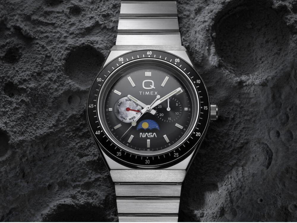 Reloj de Cuarzo Timex x NASA Q Timex, Negro, 40 mm, TW2Y56700