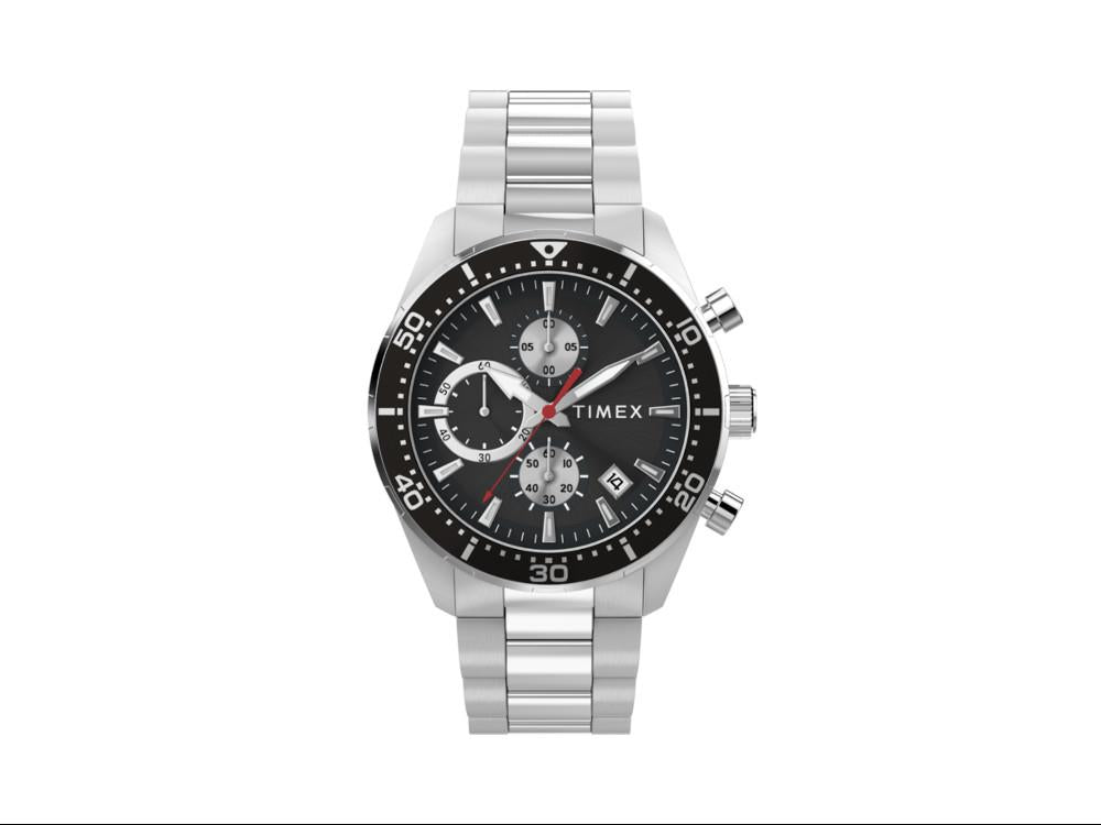 Reloj de Cuarzo Timex Trend Ridgefield, Negro, 42 mm, Cronógrafo, TW2Y56900