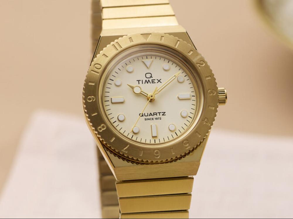 Reloj de Cuarzo Timex Q Timex, Dorado, 30 mm, TW2Y57500