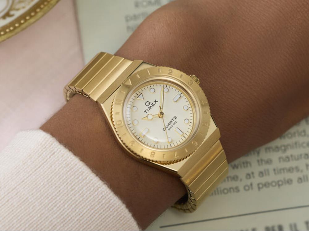 Reloj de Cuarzo Timex Q Timex, Dorado, 30 mm, TW2Y57500