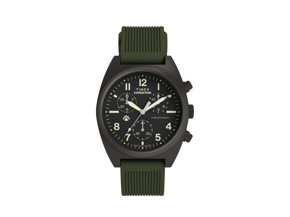 Reloj de Cuarzo Timex Expedition Capstone, Negro, 41 mm, Cronógrafo, TW2Y61100