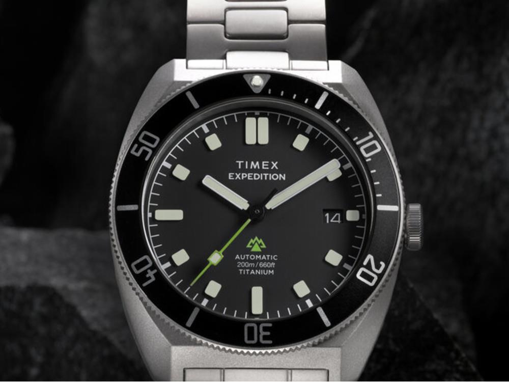 Reloj Automático Timex Expedition Pioneer Titanium, Negro, 41 mm, TW2Y63800