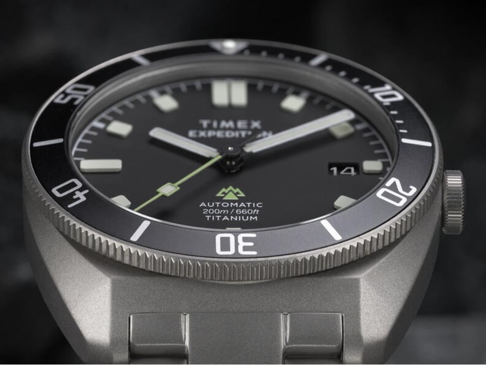 Reloj Automático Timex Expedition Pioneer Titanium, Negro, 41 mm, TW2Y63800