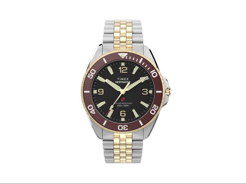 Reloj de Cuarzo Timex DeepWater Arctic, Negro, 40.5 mm, TW2Y64700