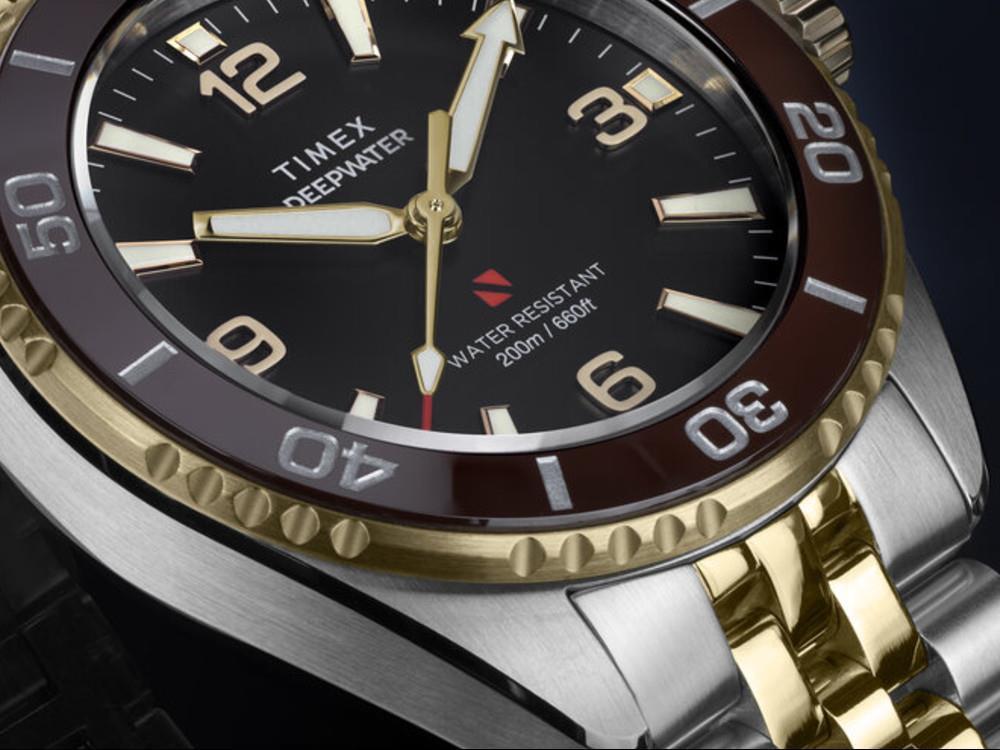 Reloj de Cuarzo Timex DeepWater Arctic, Negro, 40.5 mm, TW2Y64700
