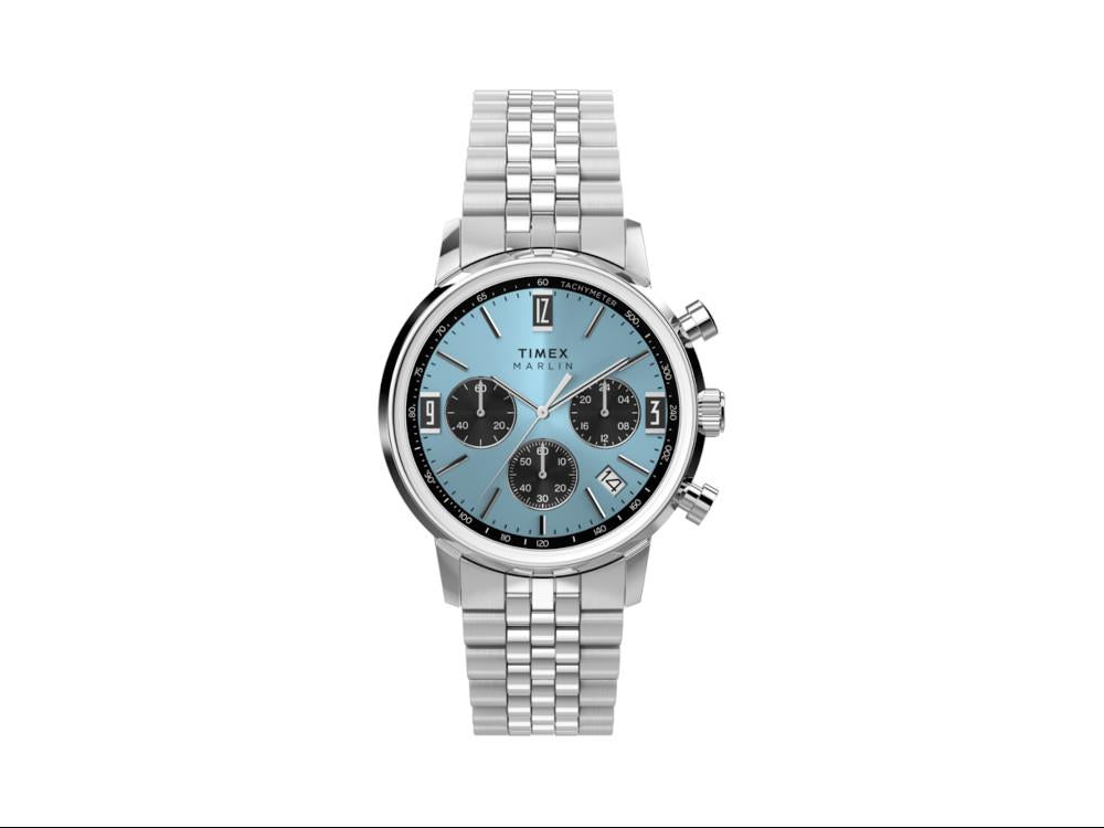 Reloj de Cuarzo Timex Marlin, Azul, 40 mm, Cronógrafo, TW2Y66500