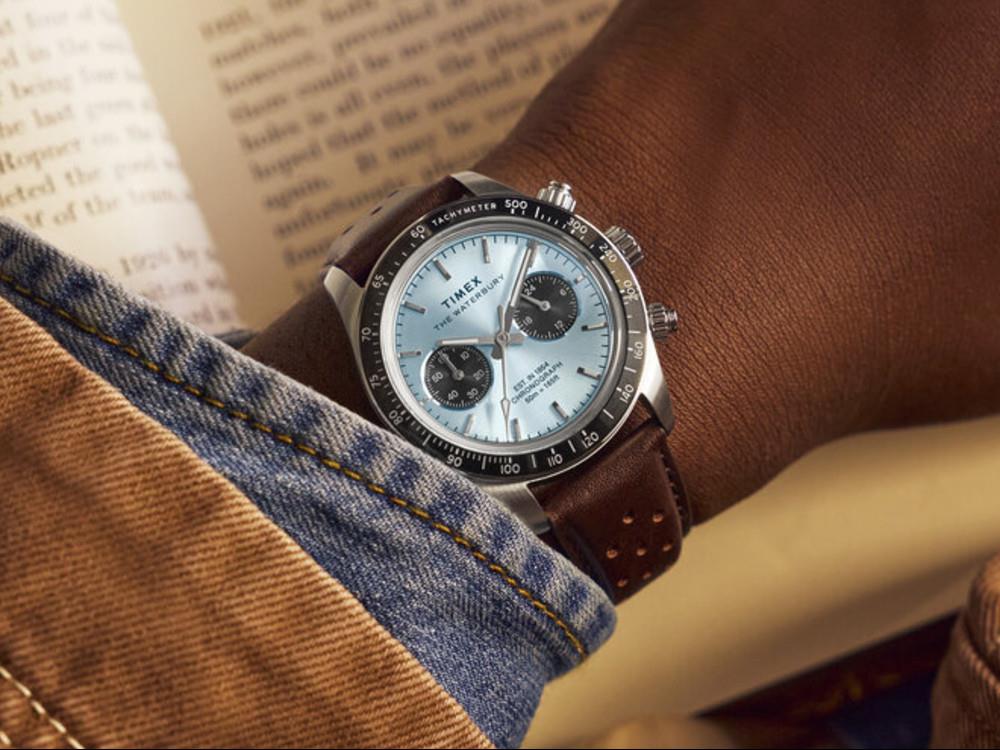 Reloj de Cuarzo Timex The Waterbury, Azul, 39 mm, Cronógrafo, TW2Y70600