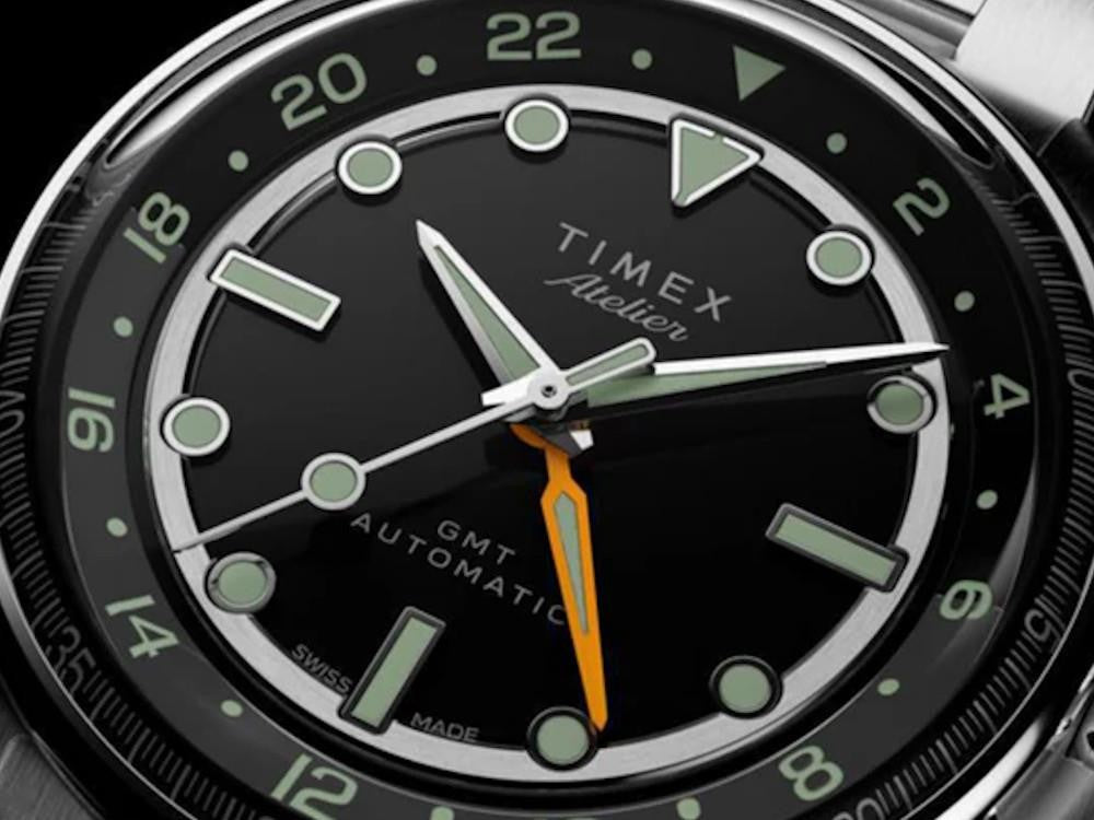 Reloj Automático Timex Atelier GMT24 M1a, Negro, 40 mm, TW2Y72300