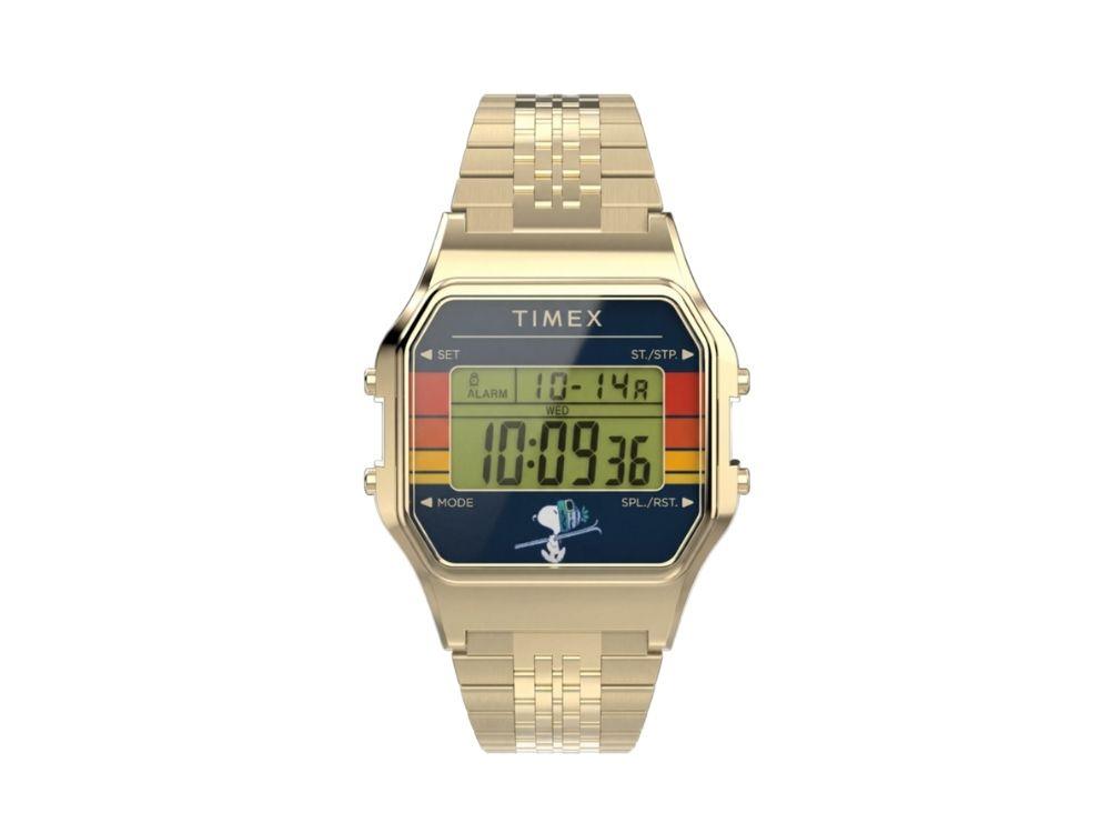 Reloj de Cuarzo Timex T80 x Peanuts, 34 mm, TW2Y76800