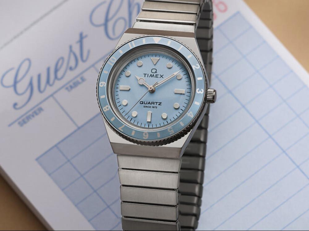 Reloj de Cuarzo Timex Q Timex, Azul, 30 mm, TW2Y77300
