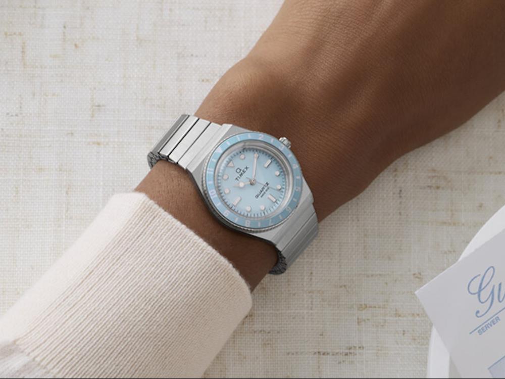Reloj de Cuarzo Timex Q Timex, Azul, 30 mm, TW2Y77300