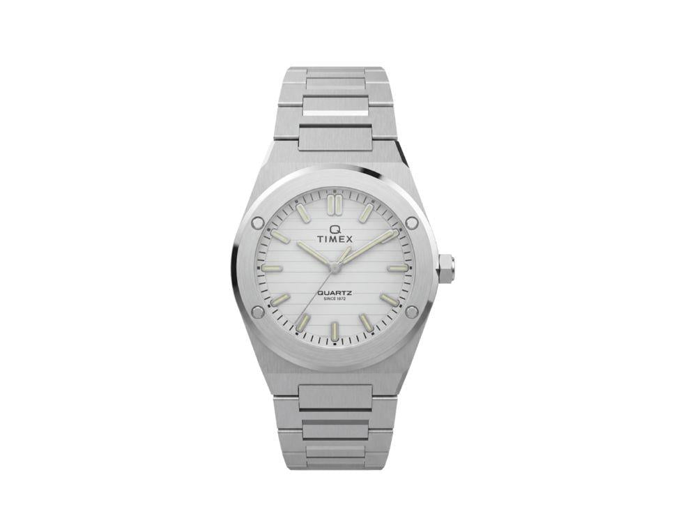 Reloj de Cuarzo Timex Q Timex Marbella, Blanco, 34 mm, TW2Y81800