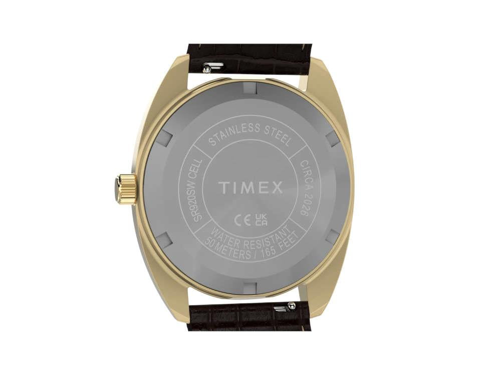 Reloj de Cuarzo Timex Lab Reissue 1976, PVD Oro, Negro, 37 mm, TW2Y82100