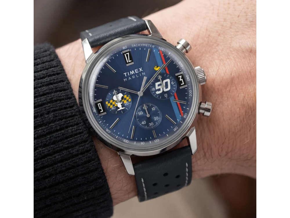 Reloj de Cuarzo Timex Peanuts Marlin, Azul, 40 mm, TW2Y85300