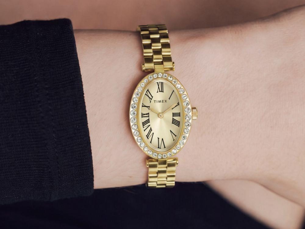 Reloj de Cuarzo Timex Cavatina Main Line, Latón, Dorado, TW2Y90100