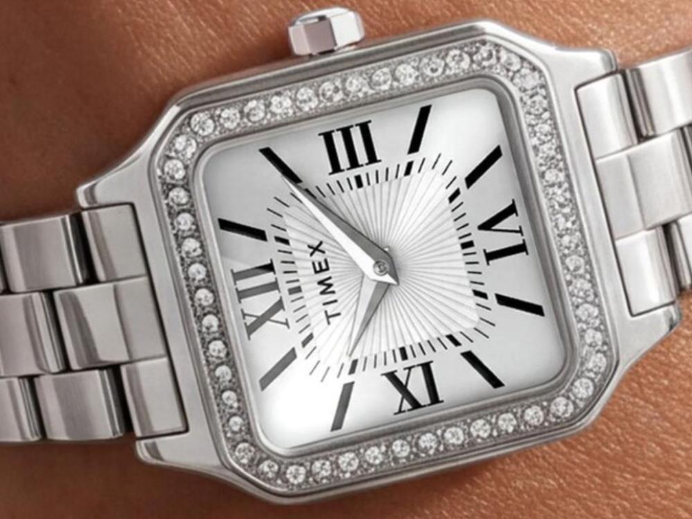 Reloj de Cuarzo Timex Trend Addison, Latón, Plata, TW2Y90300