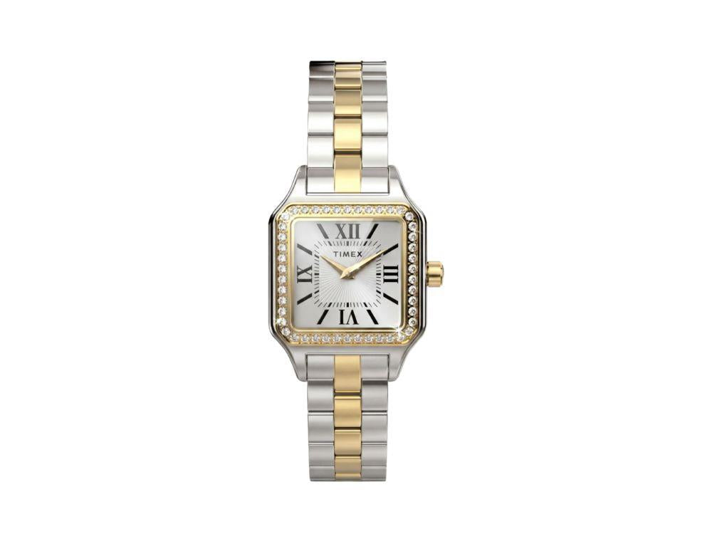 Reloj de Cuarzo Timex Trend Addison, Latón, Plata, TW2Y90400