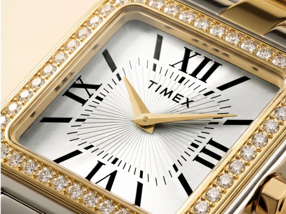 Reloj de Cuarzo Timex Trend Addison, Latón, Plata, TW2Y90400