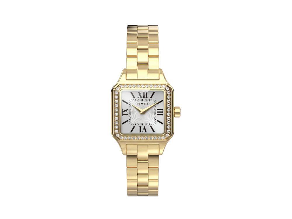 Reloj de Cuarzo Timex Trend Addison, Latón, Plata, TW2Y90500