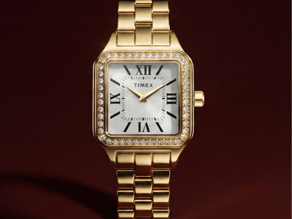 Reloj de Cuarzo Timex Trend Addison, Latón, Plata, TW2Y90500
