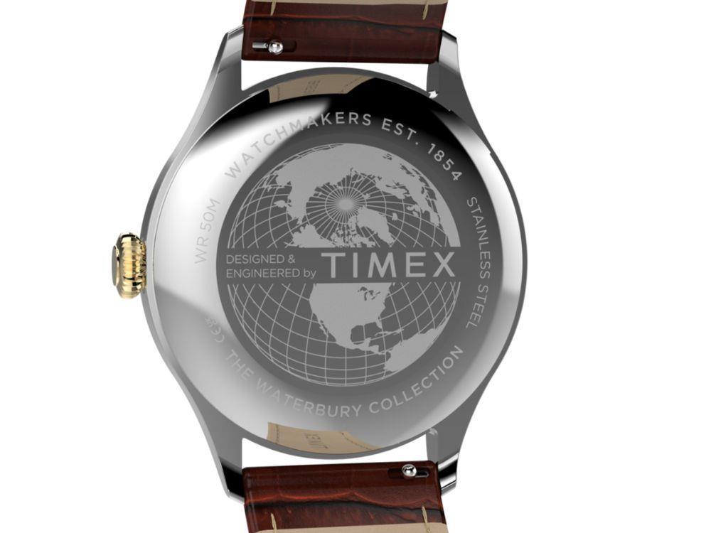 Reloj de Cuarzo Timex The Waterbury Classic, Negro, 39 mm, TW2Y92100