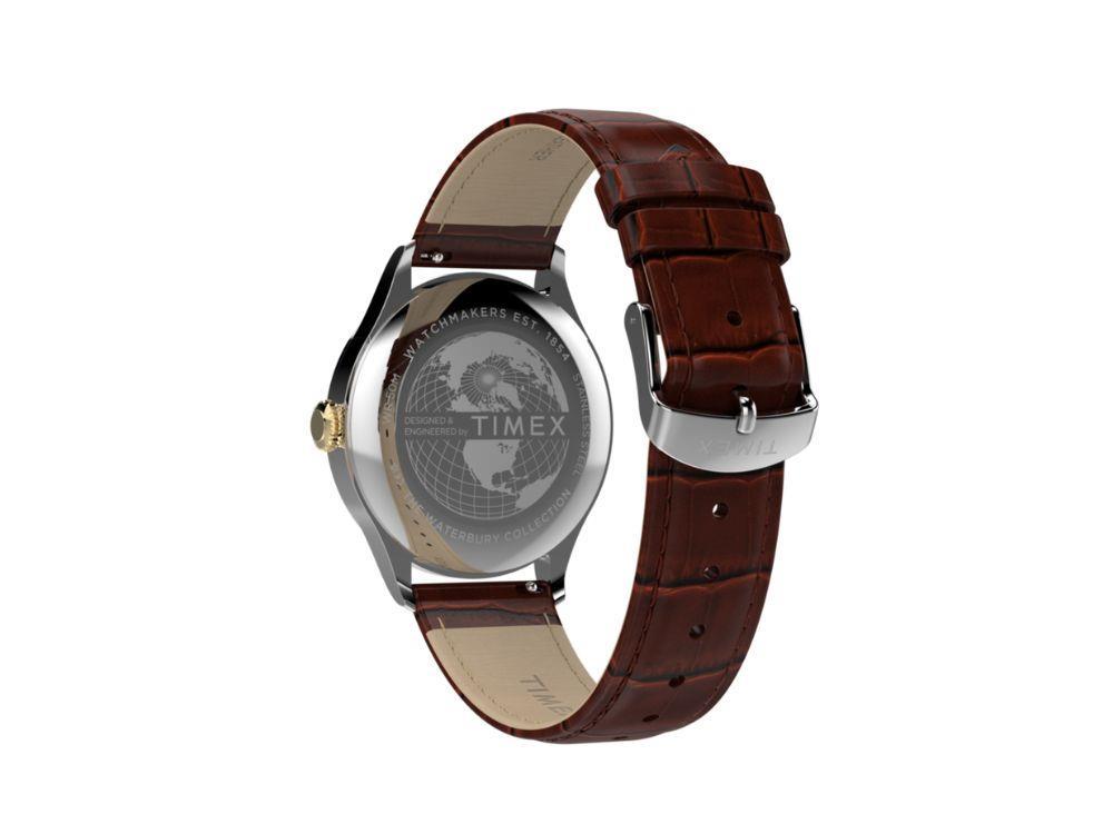 Reloj de Cuarzo Timex The Waterbury Classic, Negro, 39 mm, TW2Y92100
