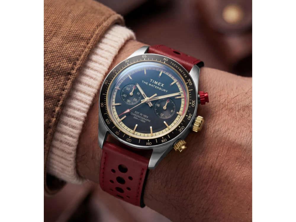 Reloj de Cuarzo Timex The Waterbury Heritage Chronograph, 39 mm, TW2Y93400