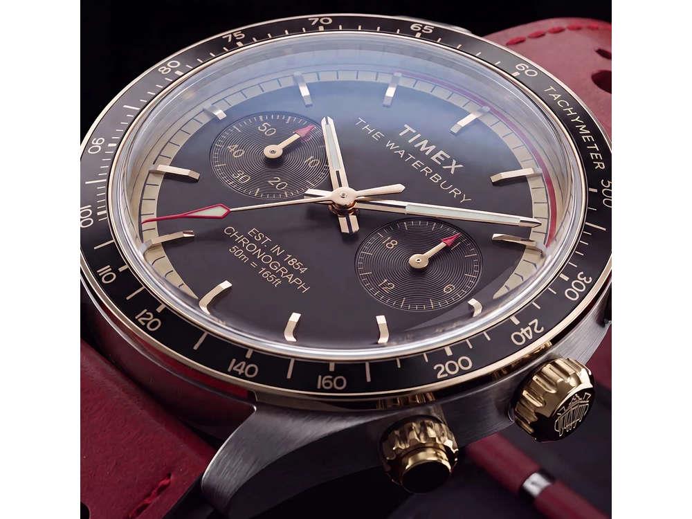 Reloj de Cuarzo Timex The Waterbury Heritage Chronograph, 39 mm, TW2Y93400