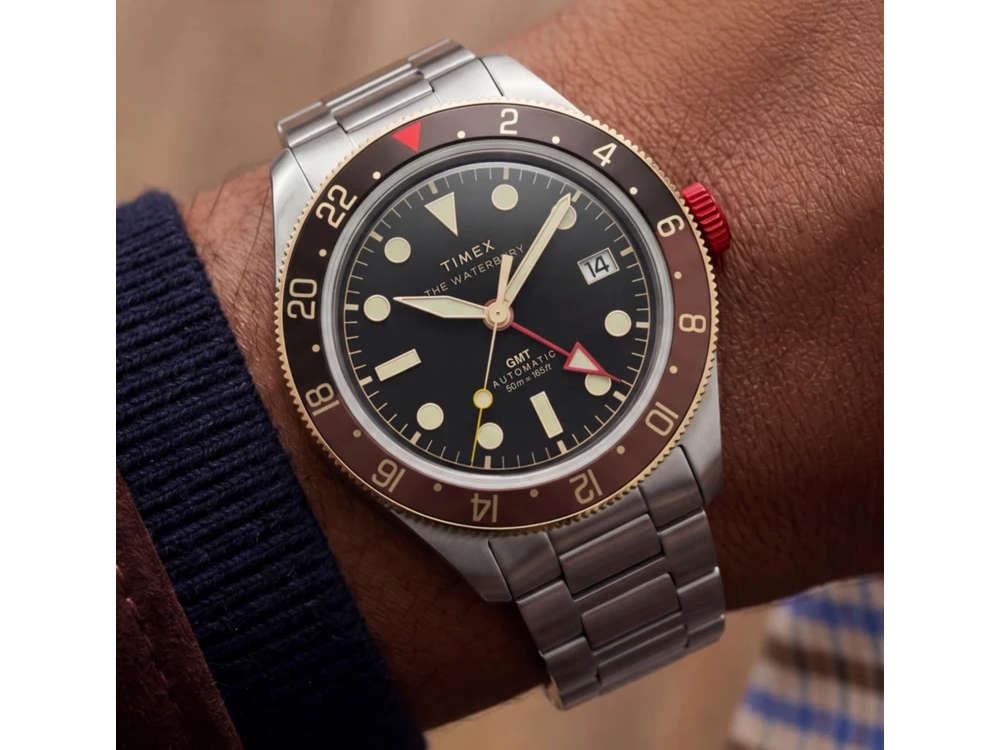 Reloj Automático Timex The Waterbury Heritage, Negro, 41.5 mm, TW2Y93500