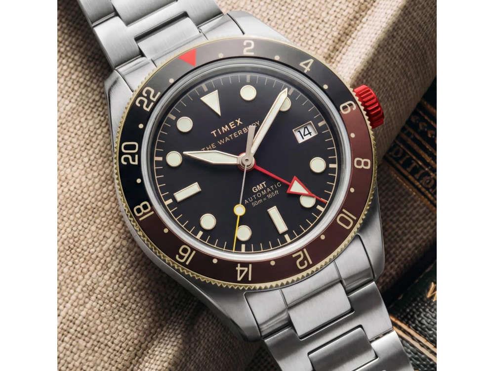 Reloj Automático Timex The Waterbury Heritage, Negro, 41.5 mm, TW2Y93500