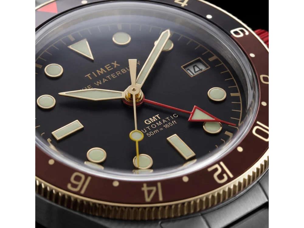 Reloj Automático Timex The Waterbury Heritage, Negro, 41.5 mm, TW2Y93500