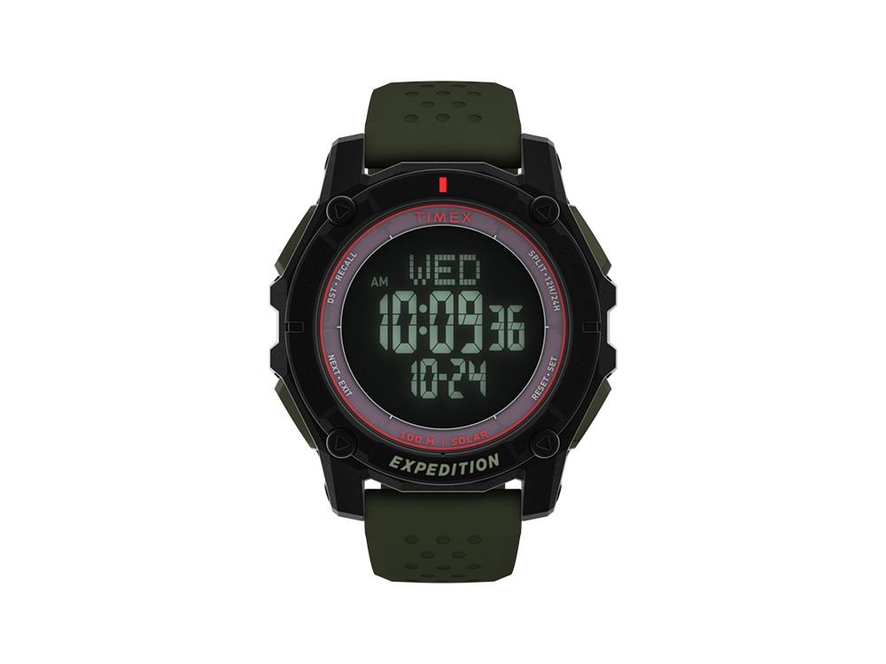 Reloj de Cuarzo Timex Expedition Ridge Solar, Negro, 49 mm, TW4B33700