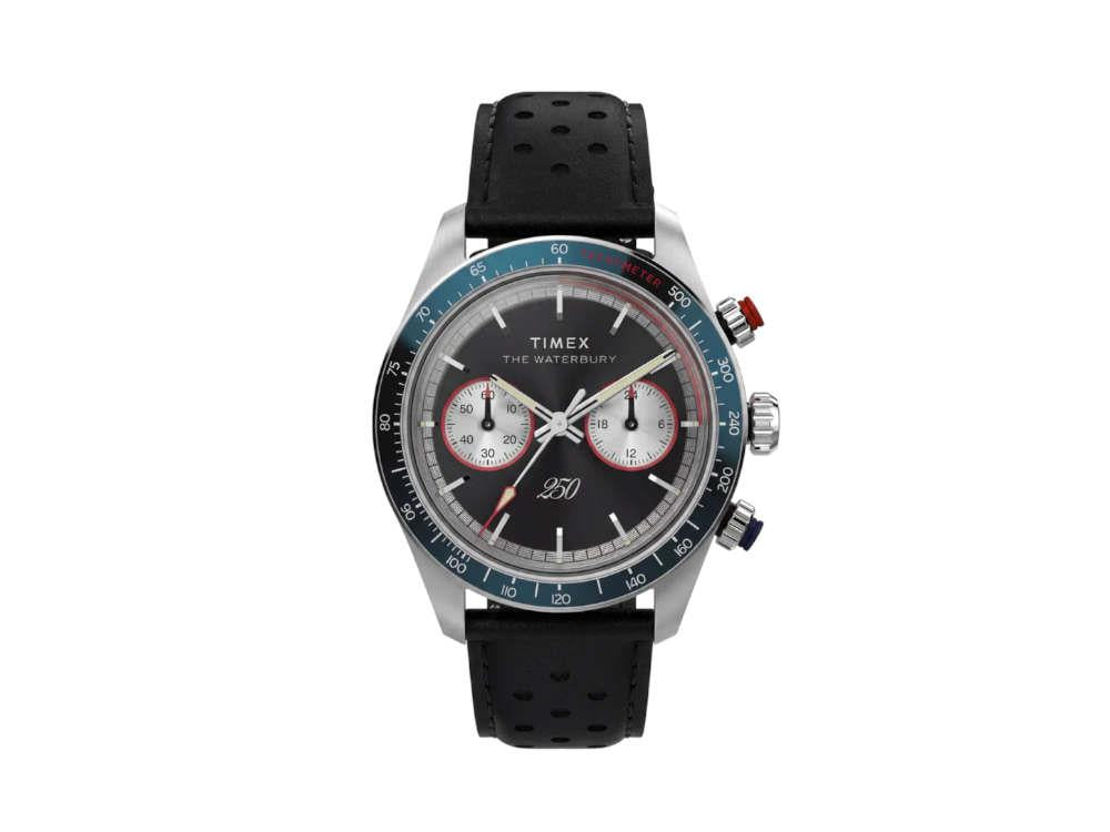 Reloj de Cuarzo Timex Waterbury Heritage America 250, Negro, 39 mm, TW6A06000