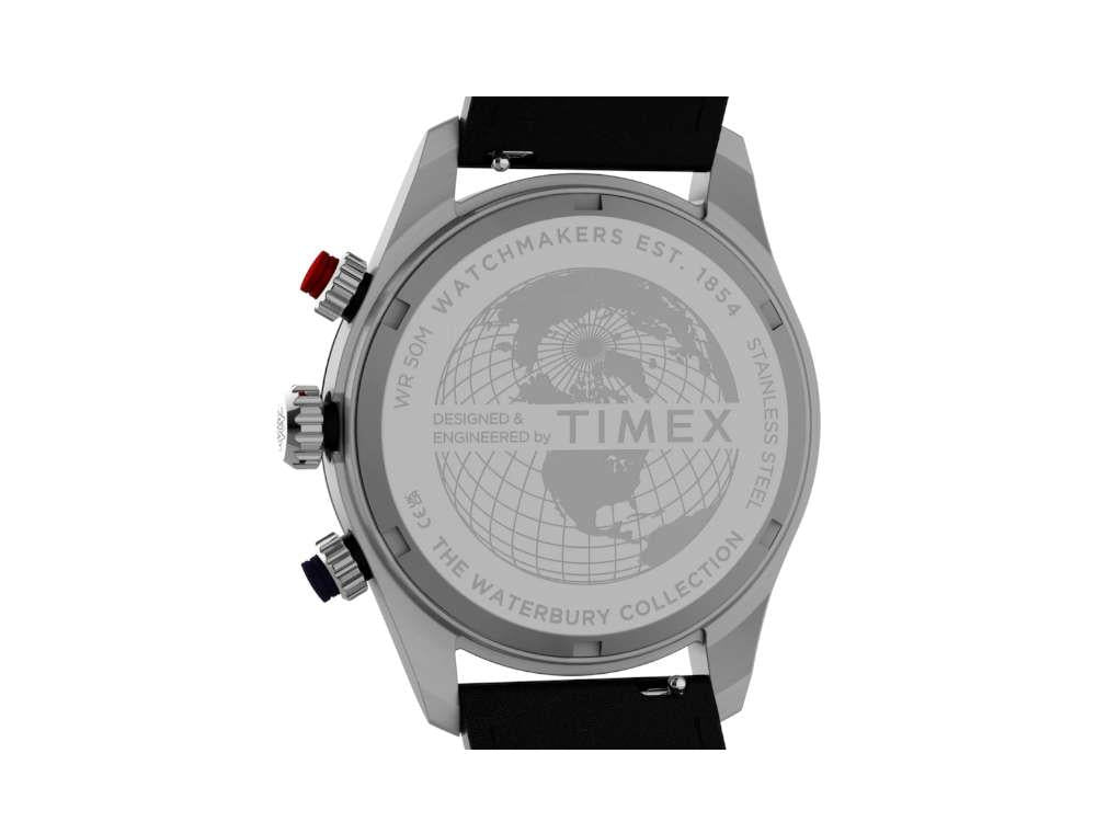 Reloj de Cuarzo Timex Waterbury Heritage America 250, Negro, 39 mm, TW6A06000