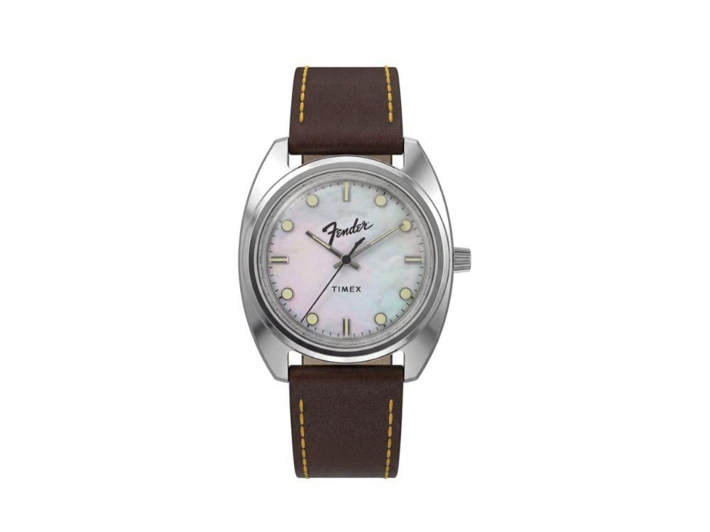 Reloj de Cuarzo Timex x Fender, Plata, 37 mm, TW6A14700